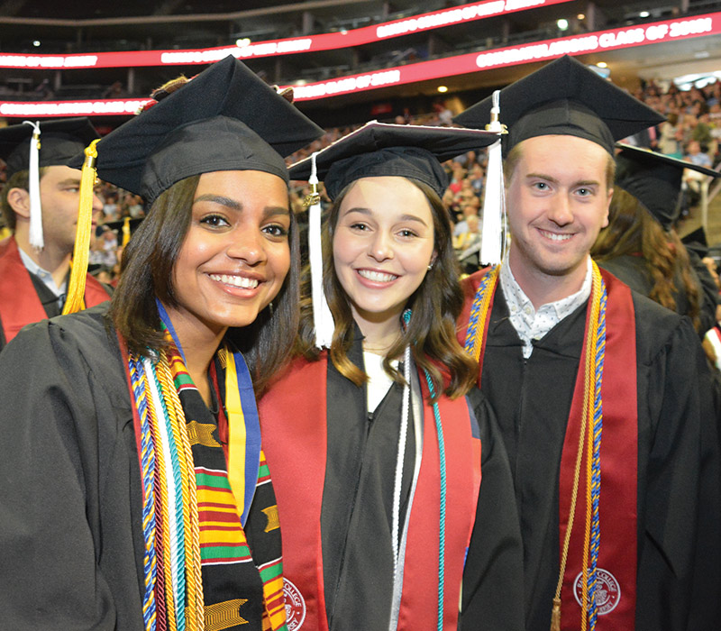 RCNJ students in regalia