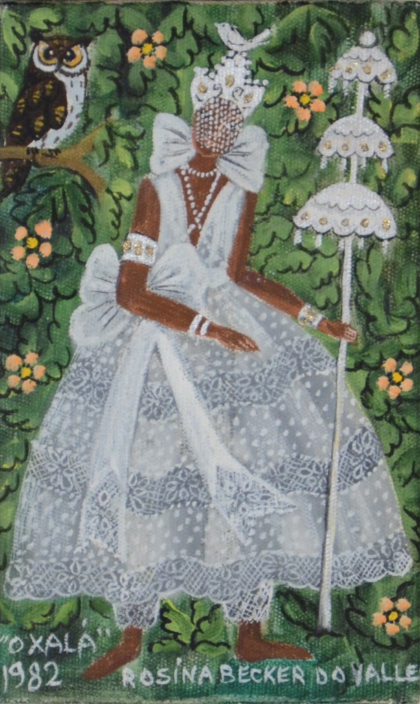 Rosina Becker do Valle, Brazil, <em>Oxala</em>, 1982, oil and glitter on canvas, Rodman Collection, Ramapo College of New Jersey