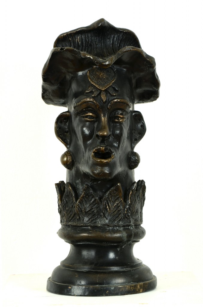 Edouard Duval-Carrie, Haiti, <em>Untitled</em> (Bronze Head), 1996, cast bronze, Morris/Svehla Collection, Ramapo College of New Jersey