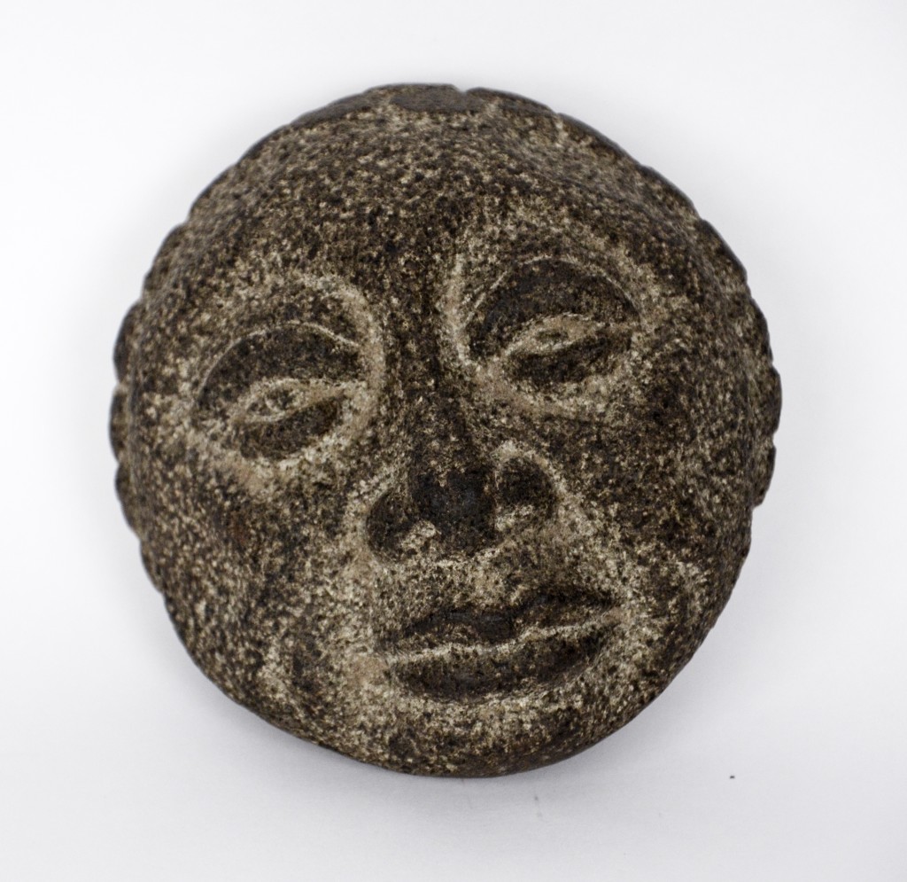 Georges LaRatte, Haiti, <em>Untitled</em> (Stone Head), n.d., carved stone, Rodman Collection, Ramapo College of New Jersey
