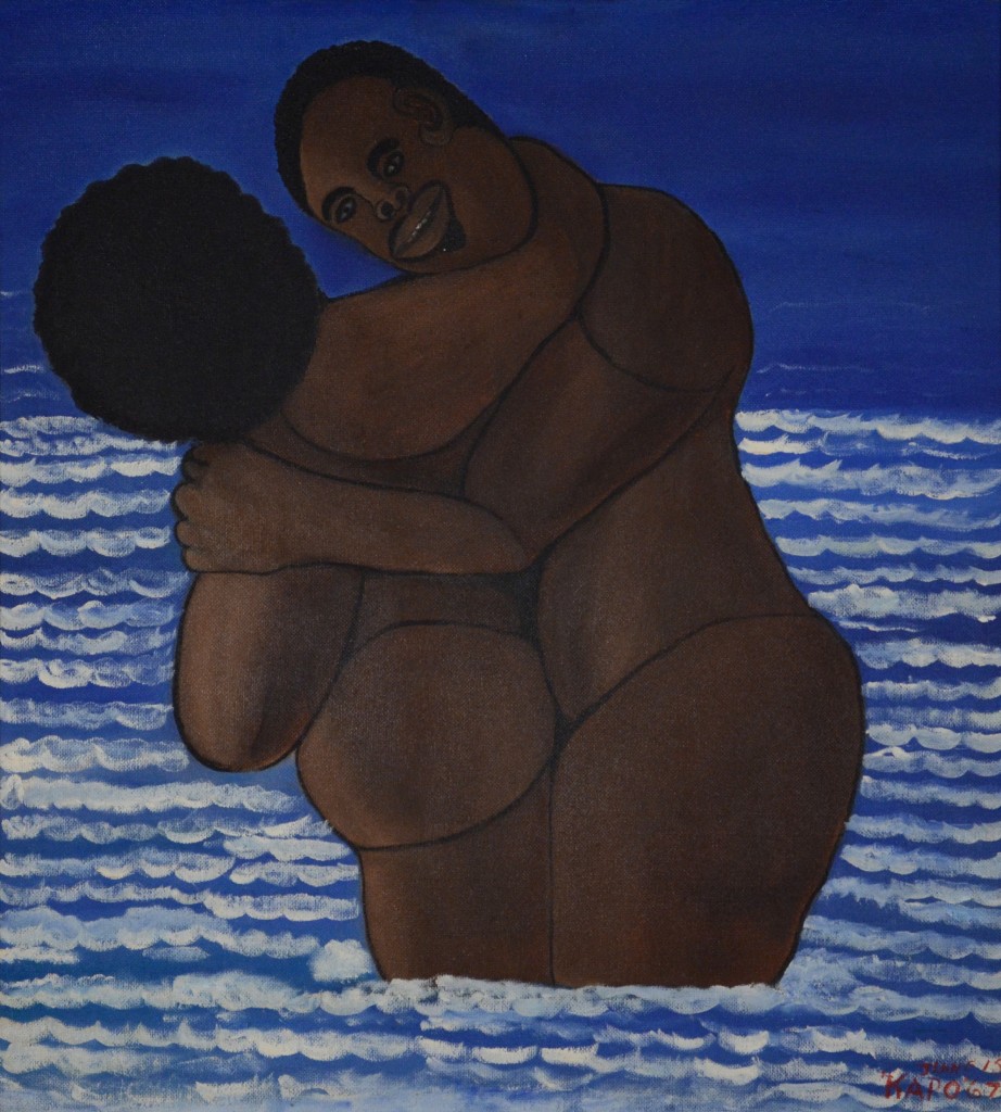 Mallica (Kapo) Reynolds, Jamaica, <em>Reconciliation</em>, 1967, oil on canvas board, Rodman Collection, Ramapo College of New Jersey