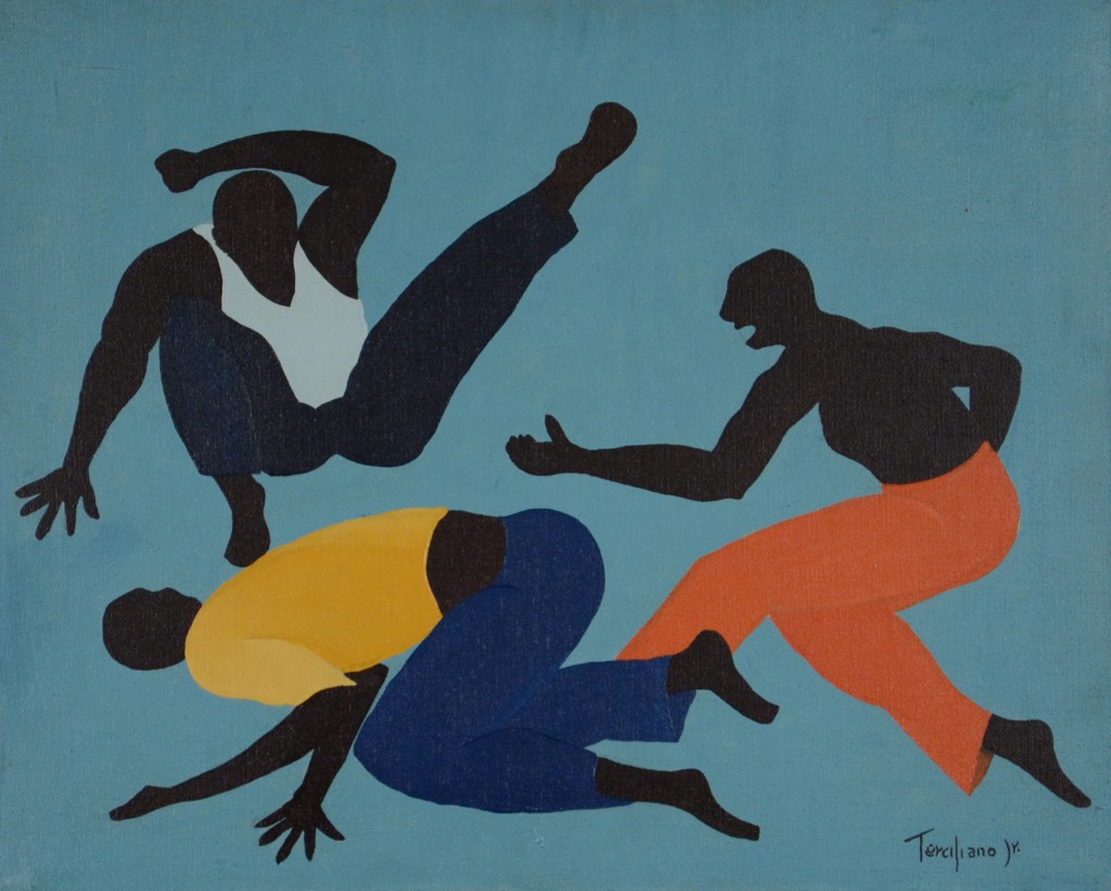 Domingo Terciliano, Brazil, <em>Capoeira</em>, 1974, acrylic on canvas, Rodman Collection, Ramapo College of New Jersey