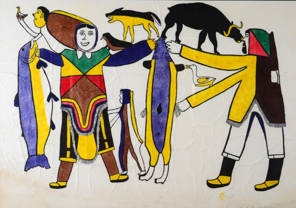 Tookoome, USA (Alaska), <em>Land of Plenty</em>, 1970, serigraph, Morris/Svehla Collection, Ramapo College of New Jersey