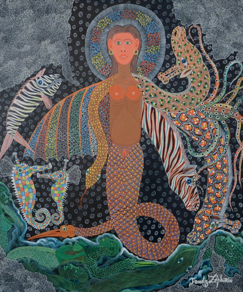 Frantz Zephirin, Haiti, <em>Metamorphosis</em>, c. 1990s, acrylic on canvas, Morris/Svehla Collection, Ramapo College of New Jersey