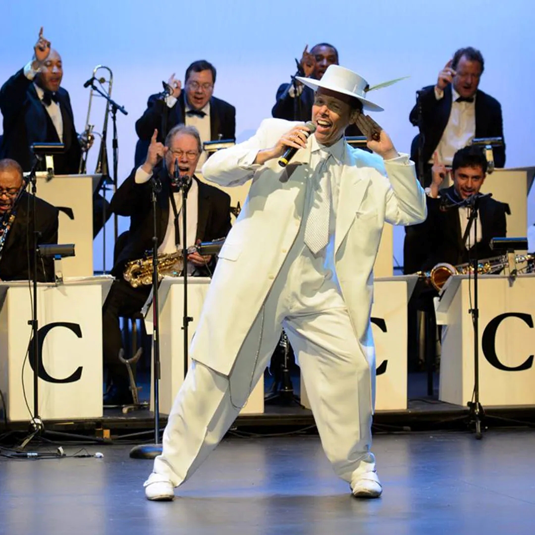 CB Performing With Band