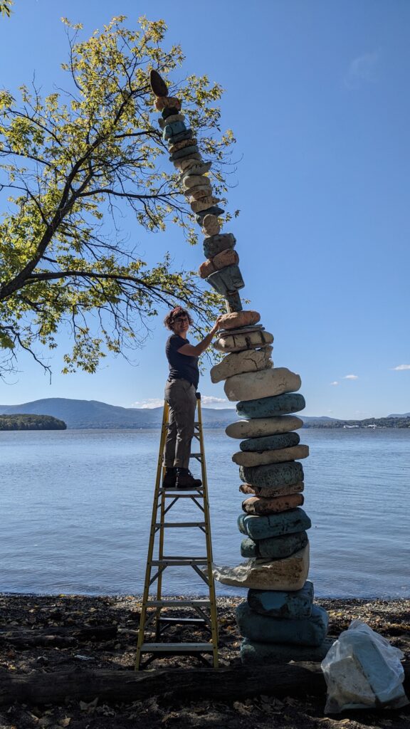 Lori Merhige, Cairn V, mixed media