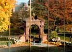 Reflection of Arch in Academic Building windows