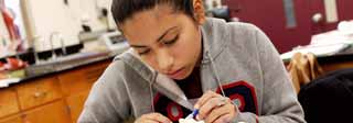 Photo: Student in class