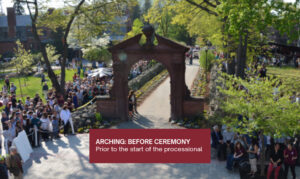 Photo of Arch before the Arching Ceremony begins.