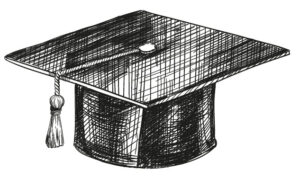 mortarboard illustration 