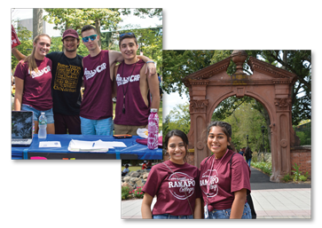 Students Outside by the Arch