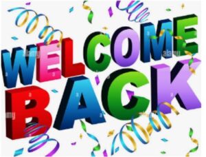 Welcome Back Sign