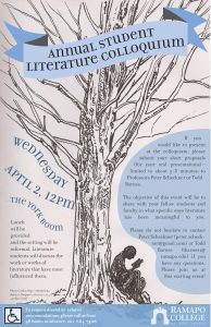 Annual Student Literature Colloquium Poster