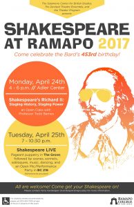 Shakespeare At Ramapo 2017