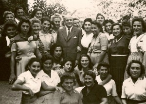 Gilel Storch (Center) with some of the women he helped to rescue.