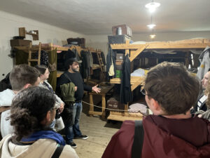 Model of barracks used to house Jewish prisoners in Terezín. 