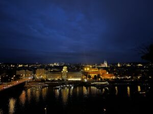 View of central Prague from across the river.