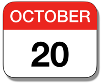 Calendar Icon: October 20