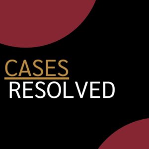 Cases resolved. These are cases that have been resolved by Ramapo IGG center students and staff. Click image to see cases.