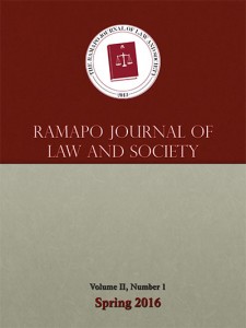 Ramapo Journal of Law and Society v2 Cover