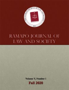 Ramapo Journal of Law & Society Fall 2020 Edition Cover