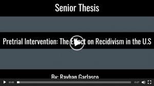 Rayhan Garlasco, Pretrial Intervention: The Effect on Recidivism in the United States