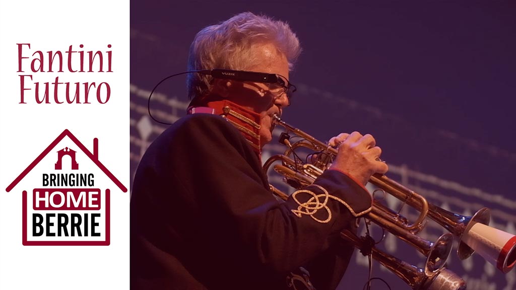 Advertisement for “Fantini Futuro” with professor playing custom horn