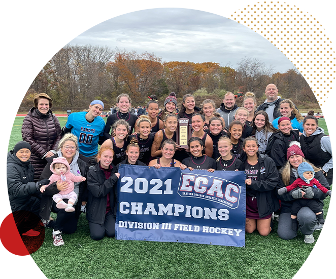 field hockey players in a group shot