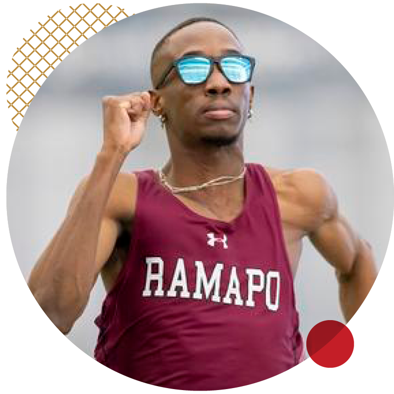 Cheickna Traore running in sunglasses Cheickna Traore running in sunglasses
