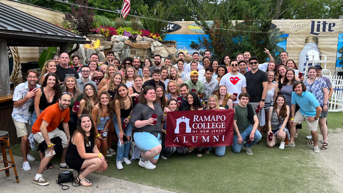 Group of Ramapo Alum at Bar-A