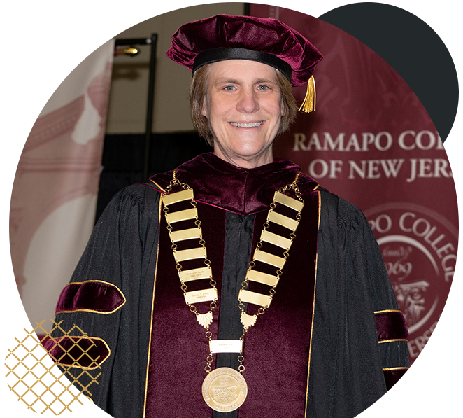 President Cindy Jebb smiling during the Presidential Inauguration ceremony