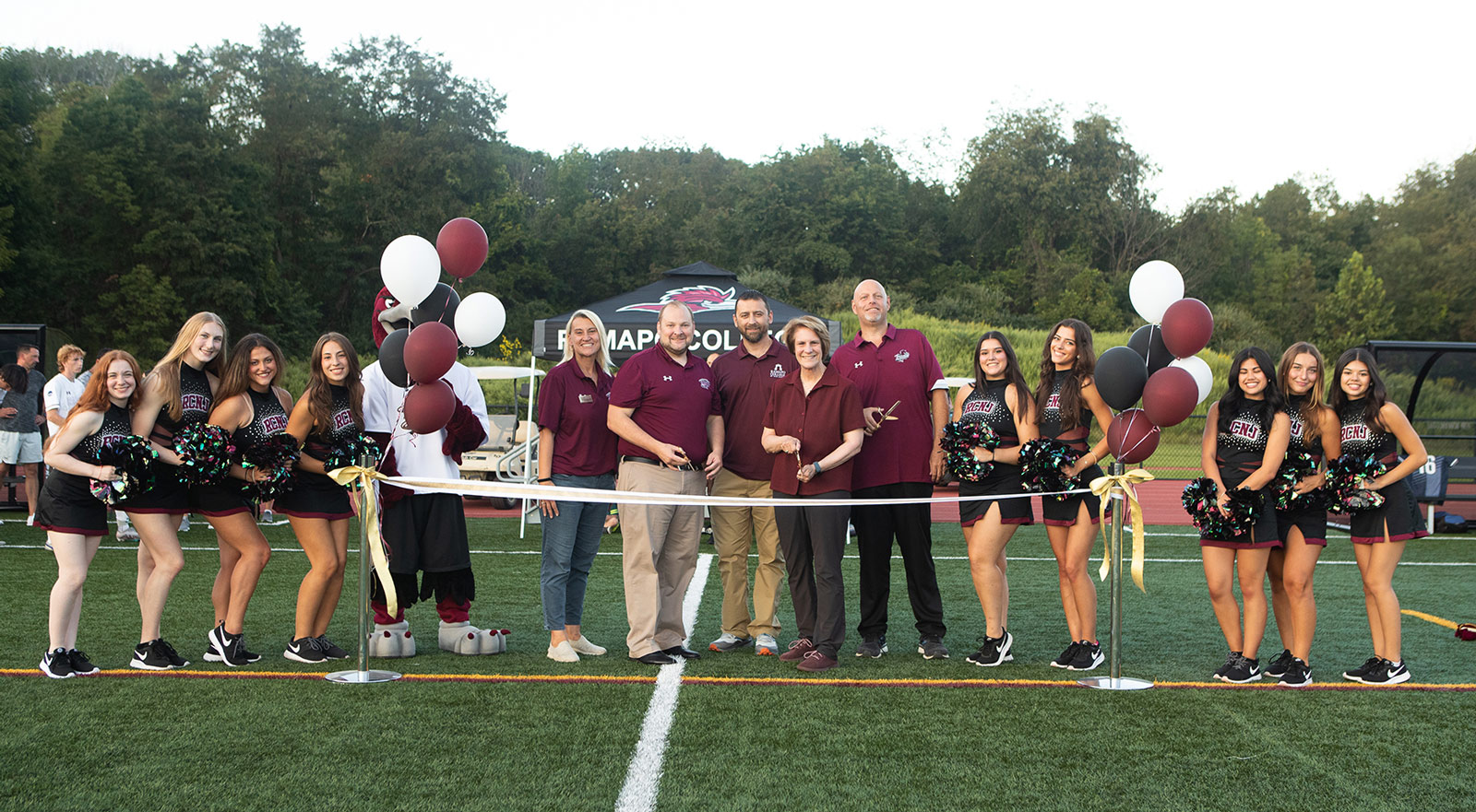 Ribbon Cutting of a new athletic field at Ramapo College