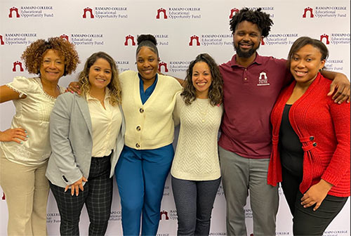 Picture: EOF Staff: Dr. Deirdre Foreman, Natalie Quiñones, Tanadjza Robinson-McCray, Dr. Nicole Videla, Keivon Hemmings and Christine Millien.