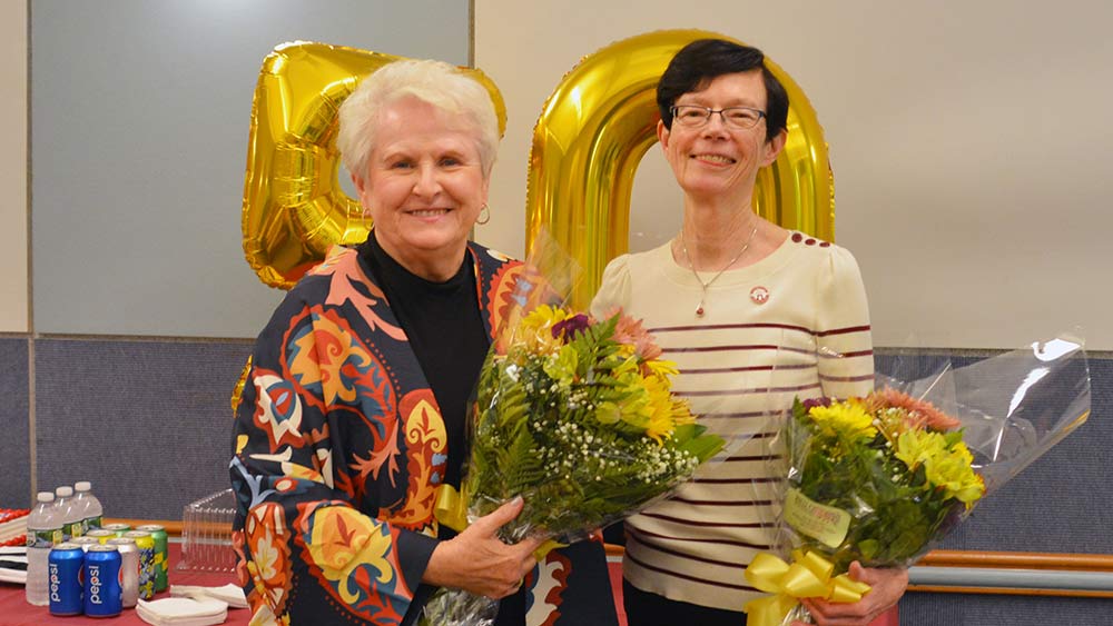 Friends of Ramapo College's Margaret Mullen-Gensch and Peggy Capomaggi