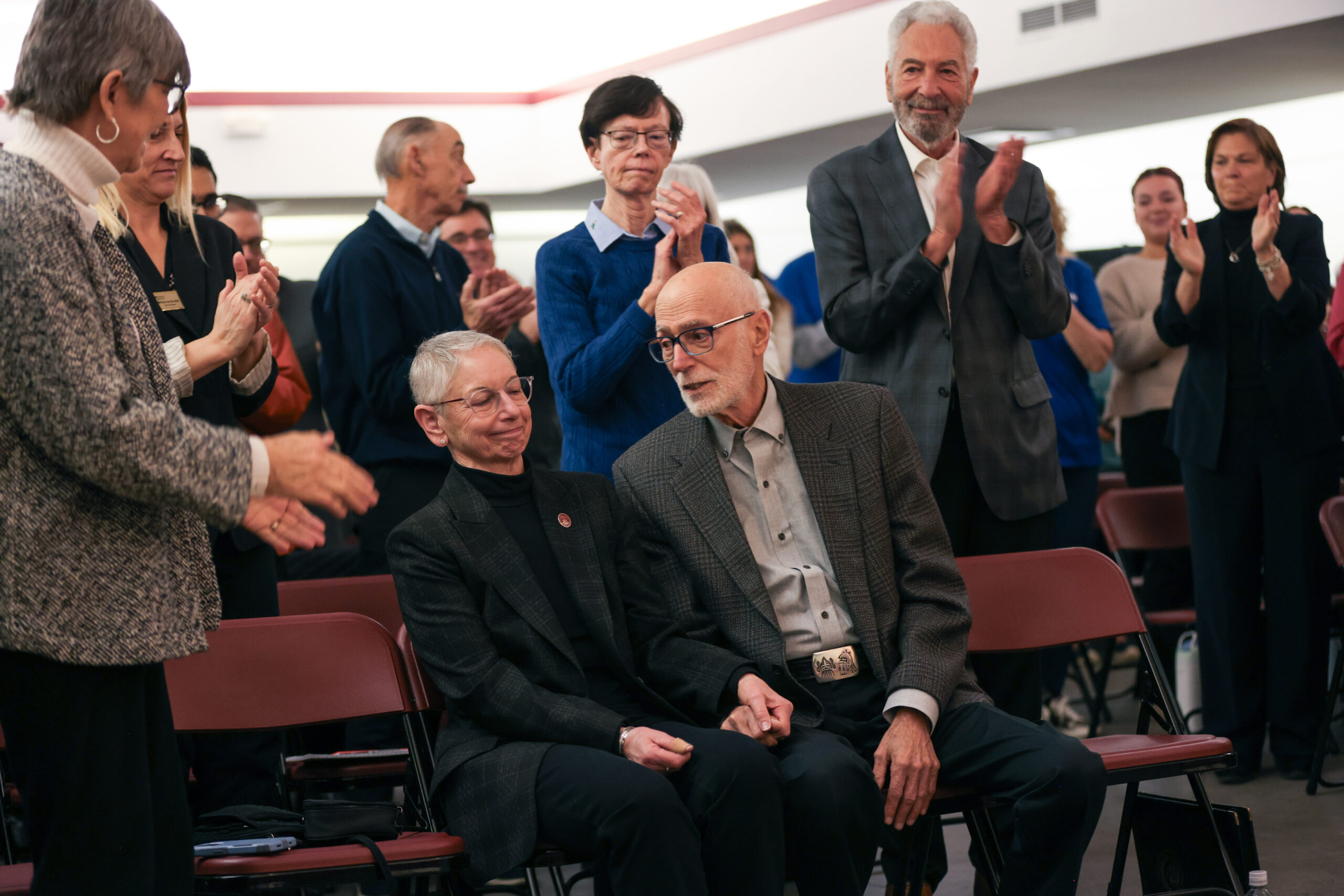 Vallarios ovation Susan and Nick Vallario received a standing ovation for their generosity and commitment at the March 2025 State of the College Address.