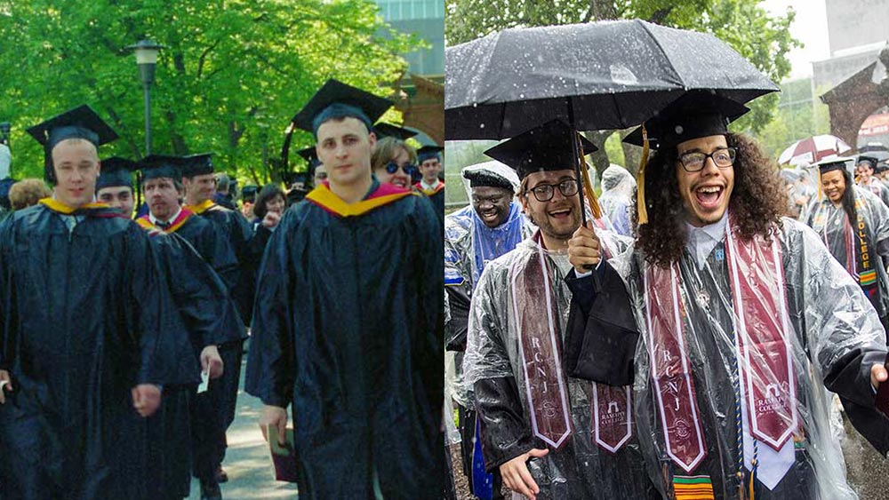 then-and-now_fall2025-home Now and then photo if the graduating arching ceremony