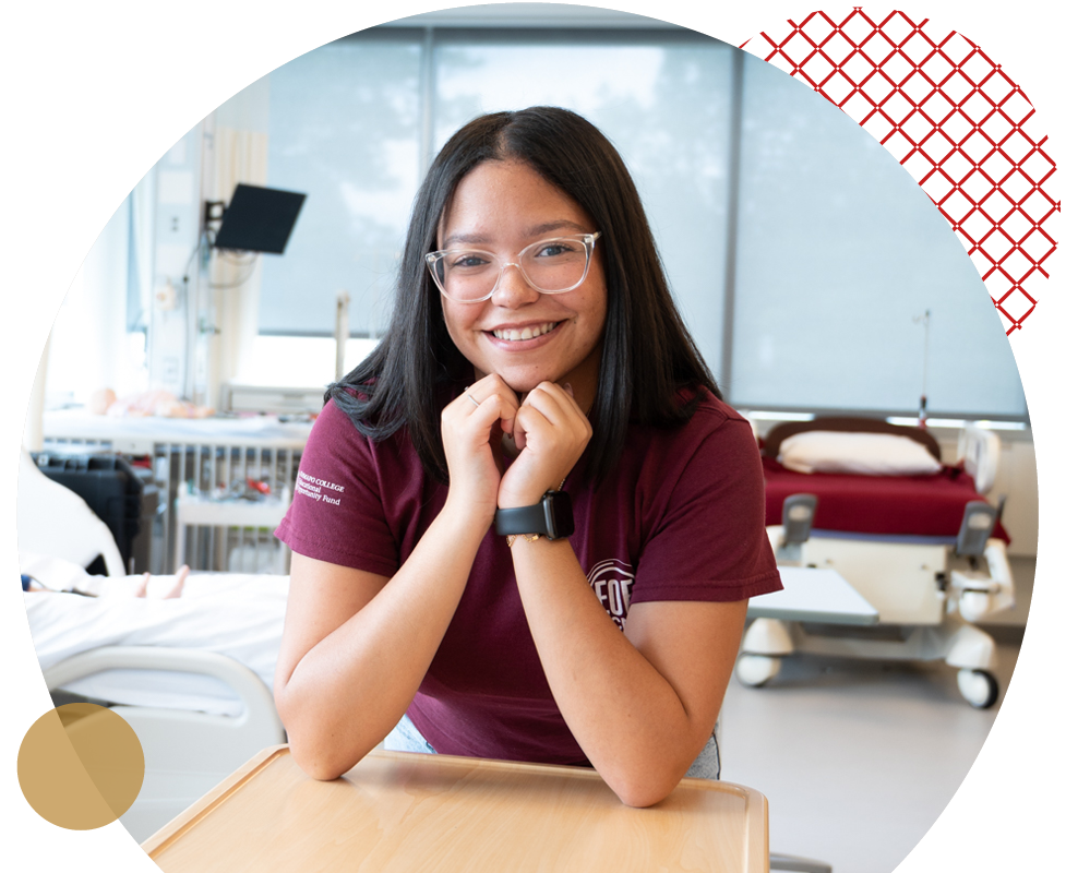 Ramapo College nursing student, Vanessa Garcia