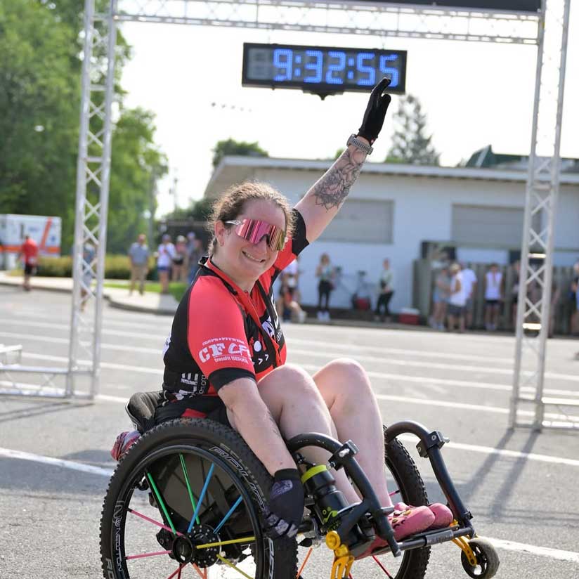 Emily Nappi at the IM ABLE Foundation’s Got the Nerve? Triathlon.