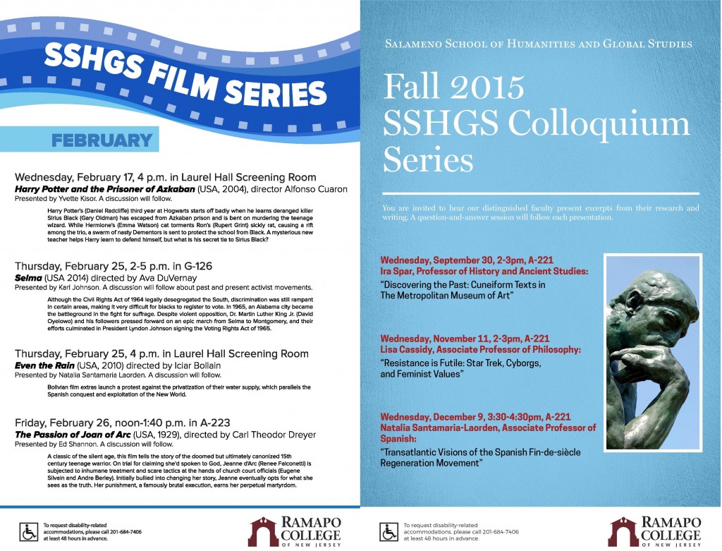 2015 and 2016 film and Colloquium