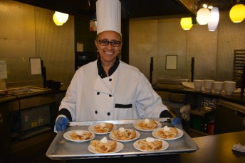 Outreach & Engagement (OEC) & Student Well-Being (SWC) Serve Thanksgiving Dinner