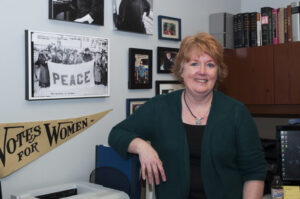 Cathy Hajo in her office