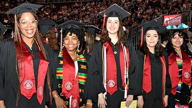 Undergrad students during RCNJ's Commencement