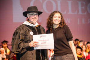 Dr. Ed Shannon and AFT Graduate School Scholarship recipient Stefanie Viera