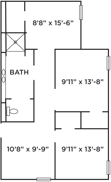 Pine Hall Floor Plan at Ramapo College