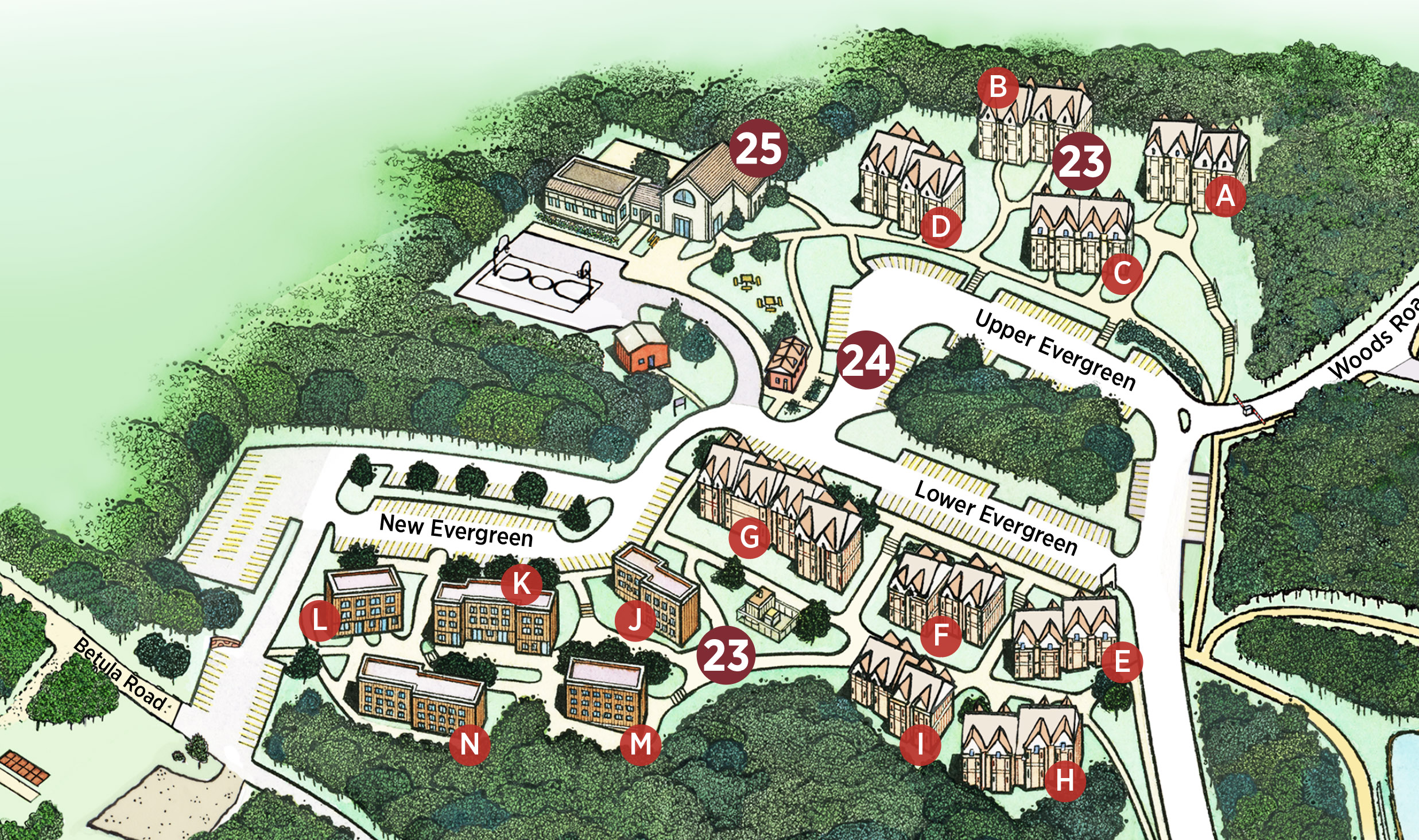 College Park Apartments Map details