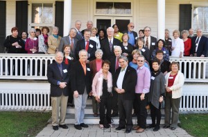 Retired faculty and staff enjoy time together as they are hosted by President Mercer at the Havemeyer House 2