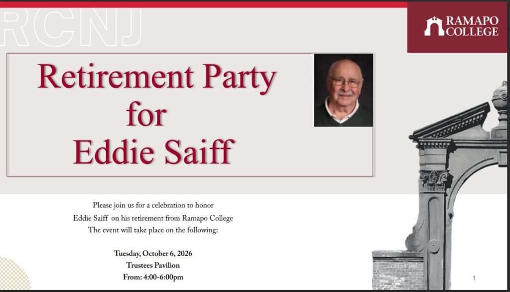 Eddie Saiff Retirement Party 10-6-26