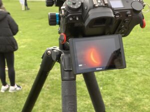 Solar Eclipse as viewed through telescope.