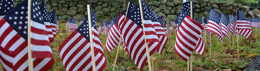 American Flags at Ramapo College